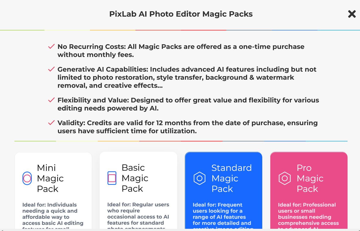 AI Photo Editor Magic Packs