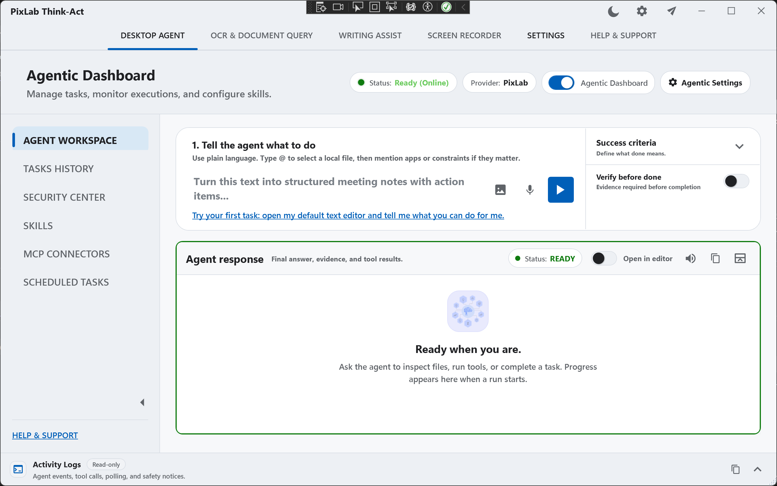 Think-Act light theme